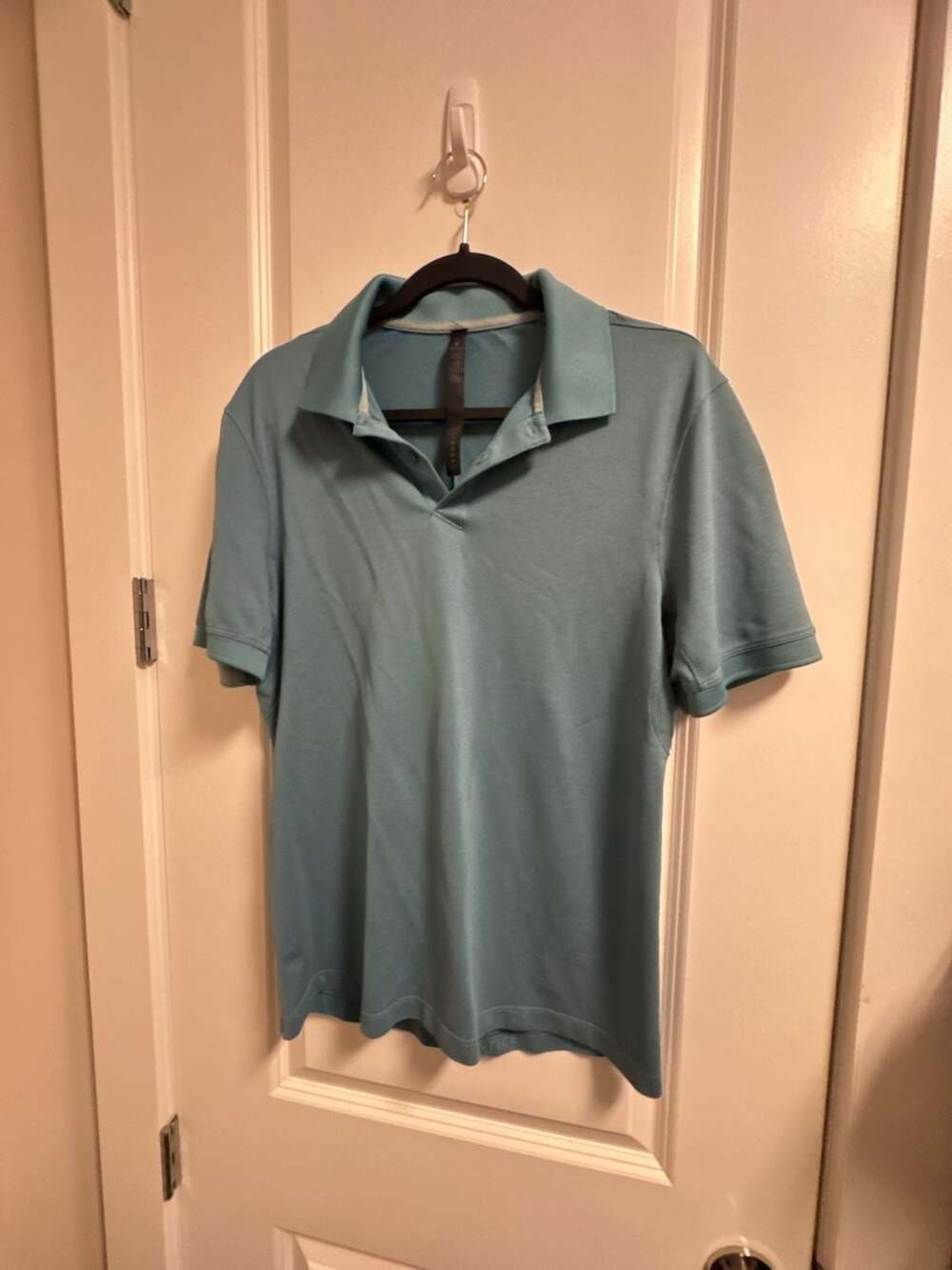 Men’s Lululemon Evolution Short-Sleeve Polo Shirt Blue Medium